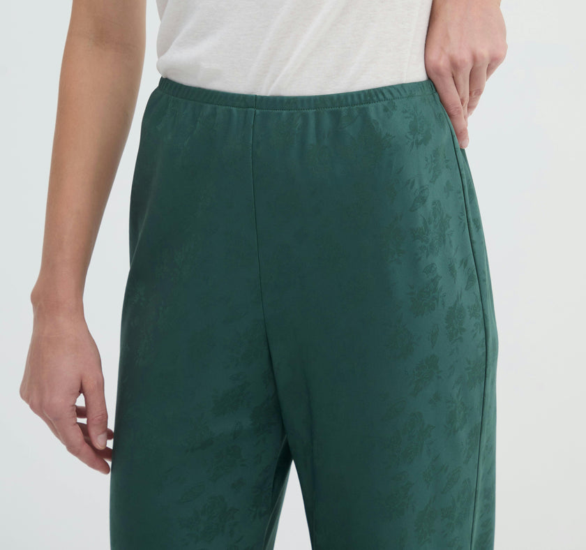 The Beverly Pant - Jadeite Floral Jacquard
