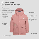 Variat PrimaLoft Waterproof Chin Guard Zipper Parka Jacket