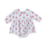 Beverly Cameo Stripe - Long Sleeve Bubble with Peter Pan Collar and Skirt