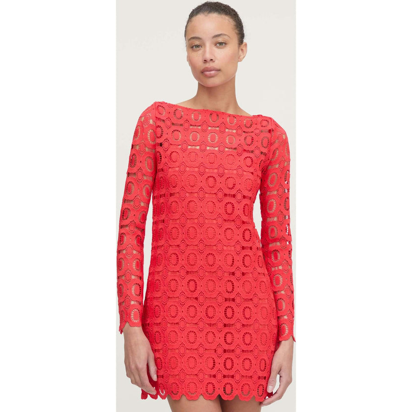 The Eliza Mini Dress - Poppy Lace