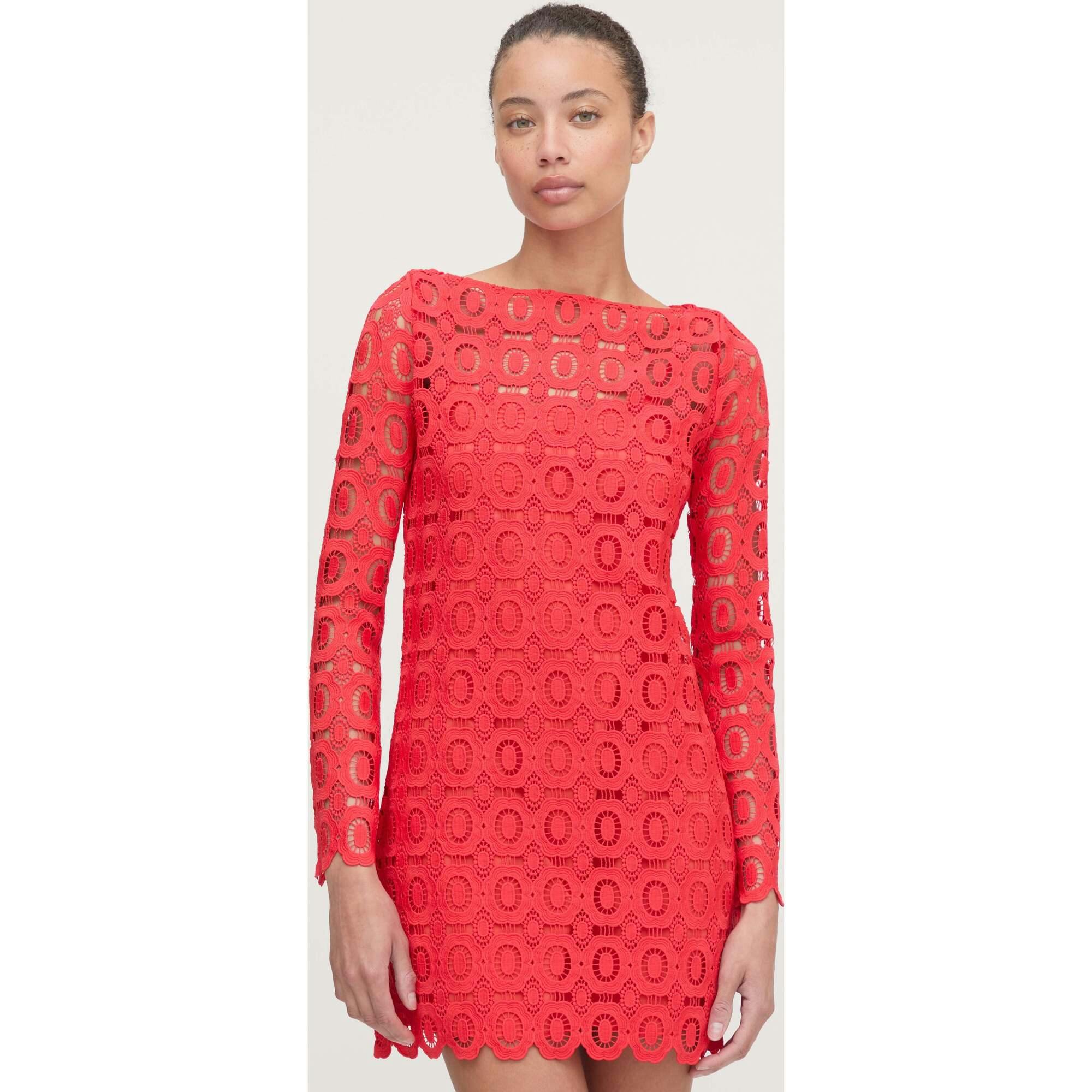 The Eliza Mini Dress - Poppy Lace