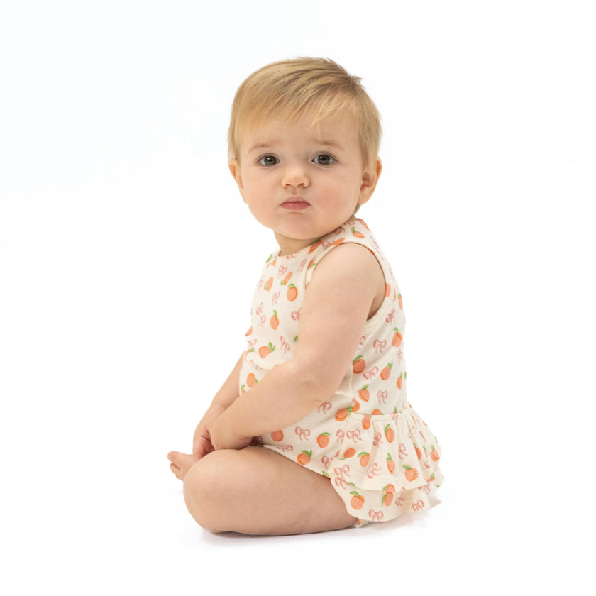 Little Peaches - Ruffle Tank Bodysuit