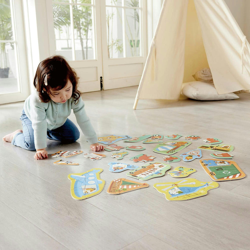 Hape: Wheels & Wonders Puzzle