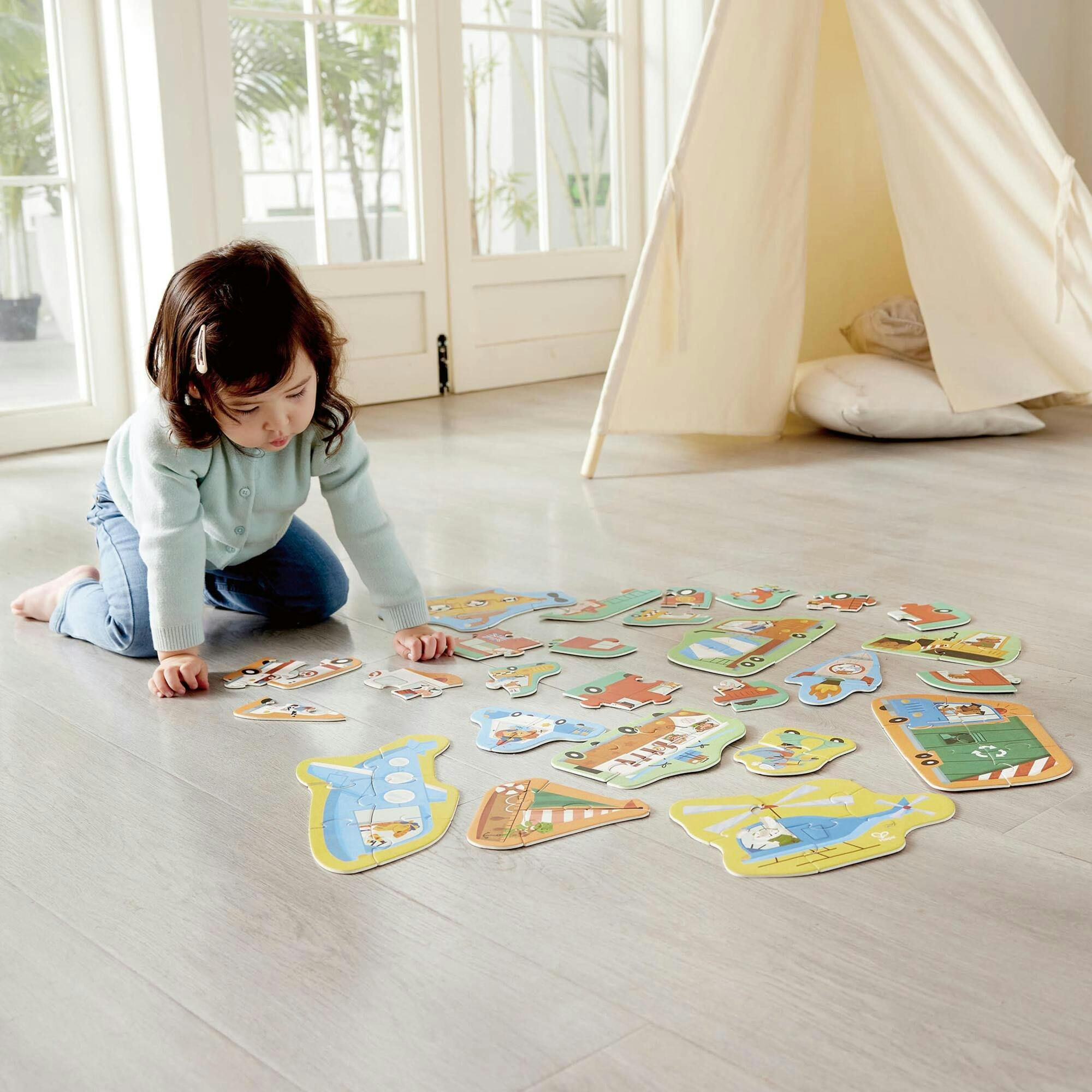 Hape: Wheels & Wonders Puzzle