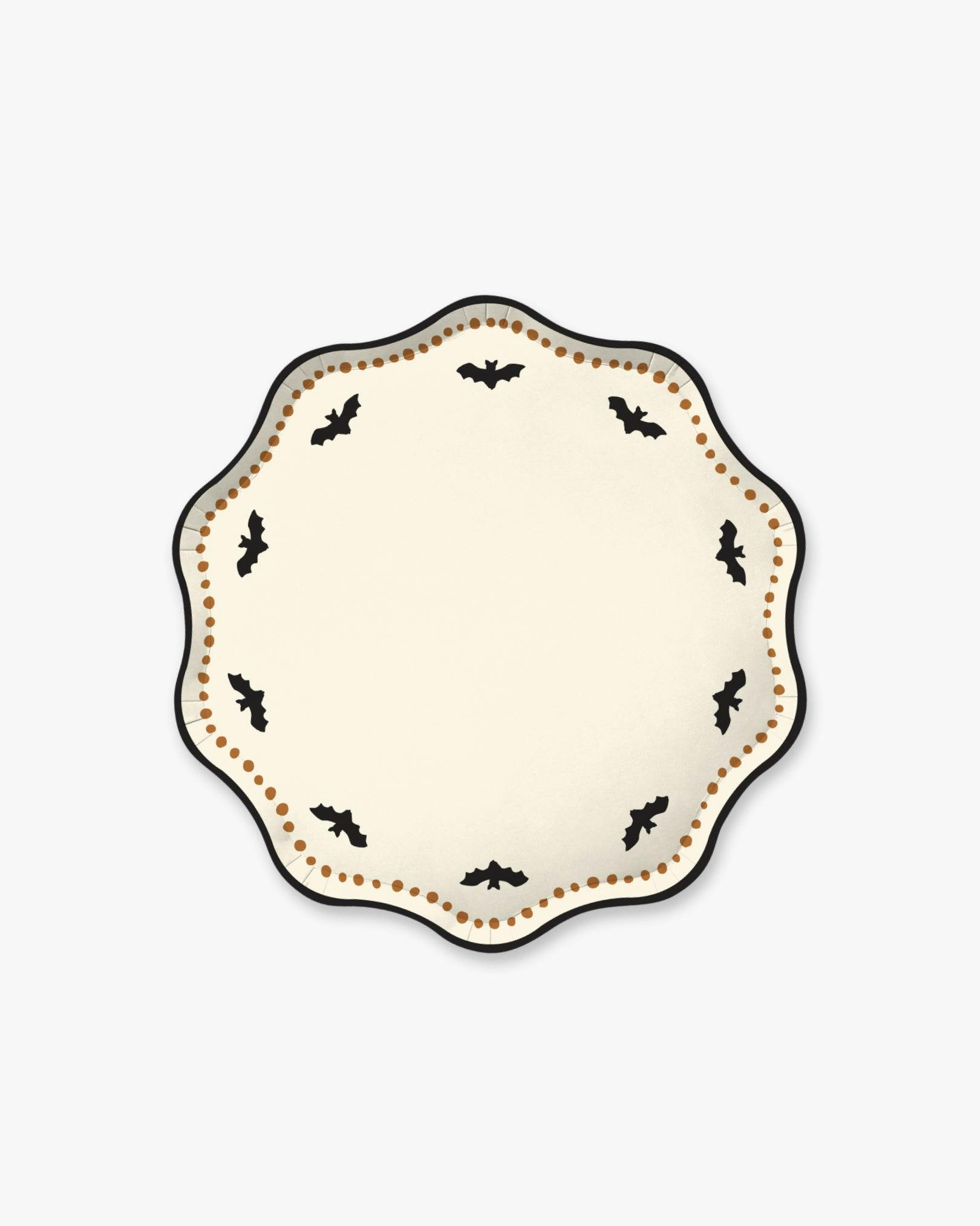 Charlotte Dessert Plate Set - Bone/Orange