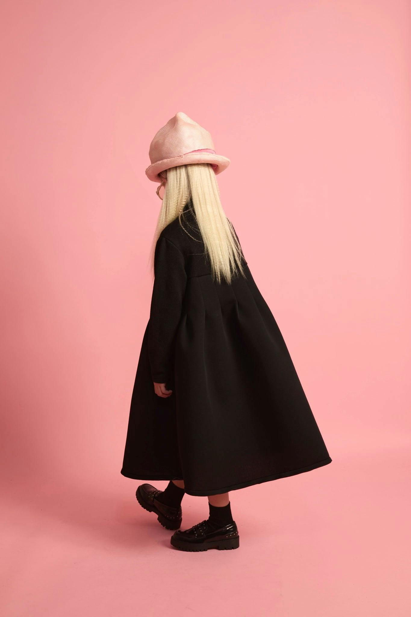 Neoprene Turtleneck Dress