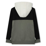 Gray Hooded Cardigan