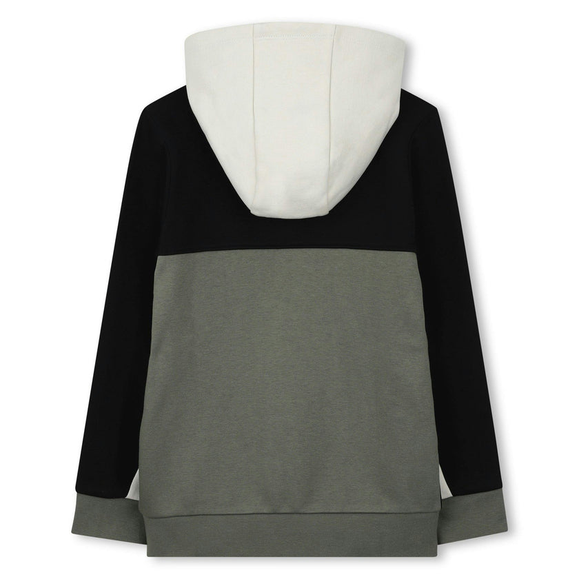 Gray Hooded Cardigan