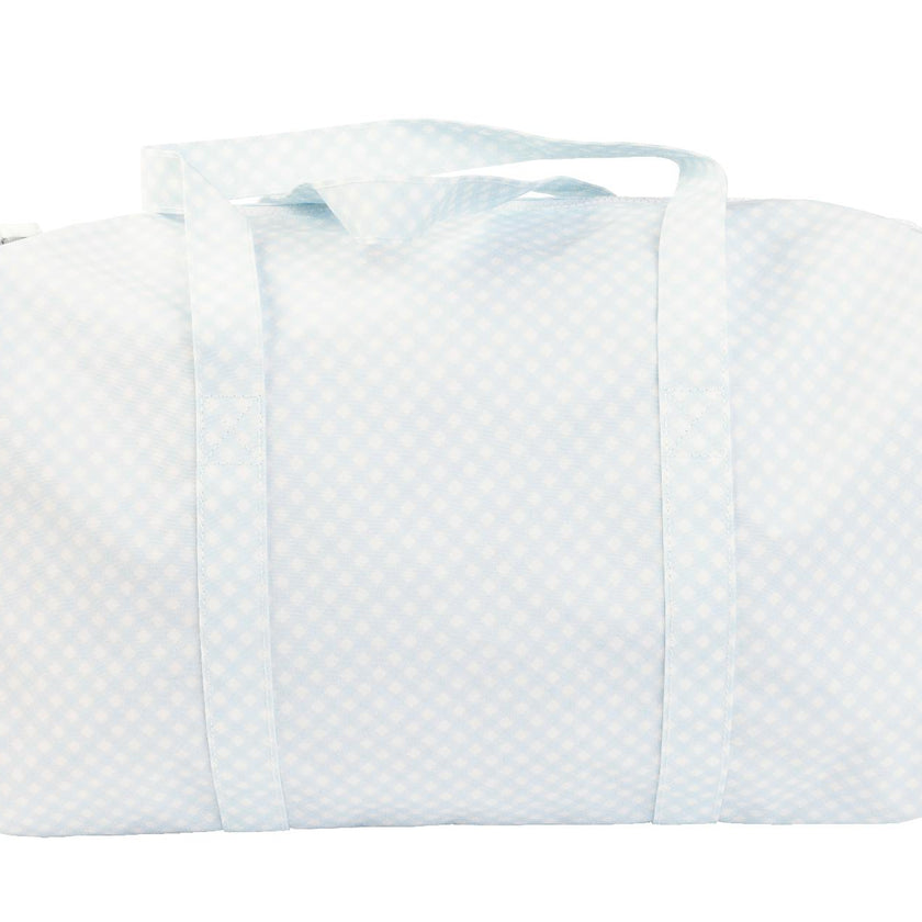 The Duffle Bag in Blue Gingham