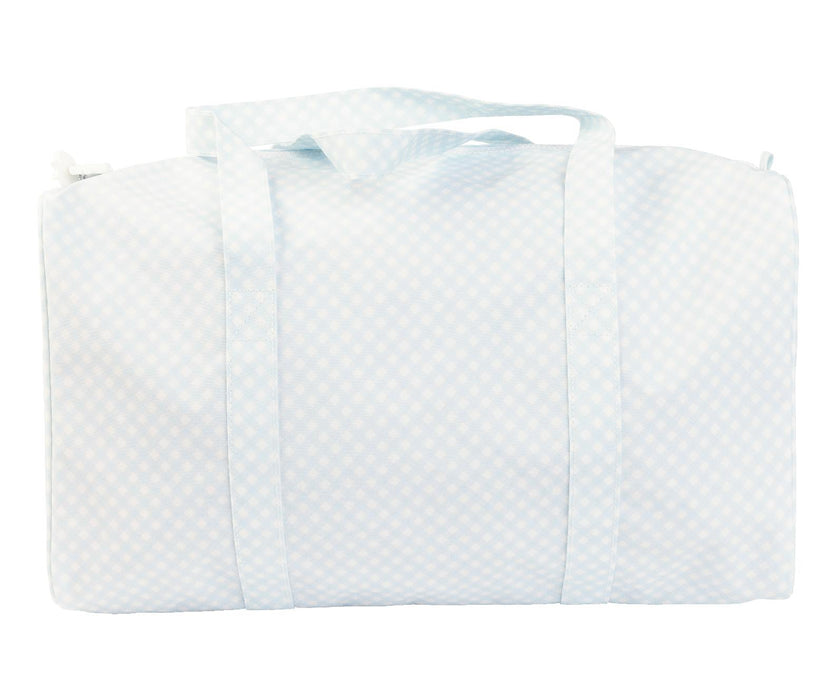 The Duffle Bag in Blue Gingham