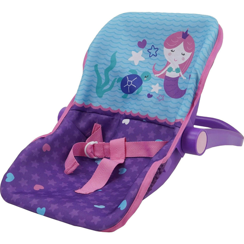 509 Mermaid 21 Piece Set: Doll Stroll n Play & Care Set - Purple & Teal