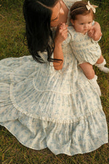 Baby Roselyn Romper in Ivory Porcelain Fleur