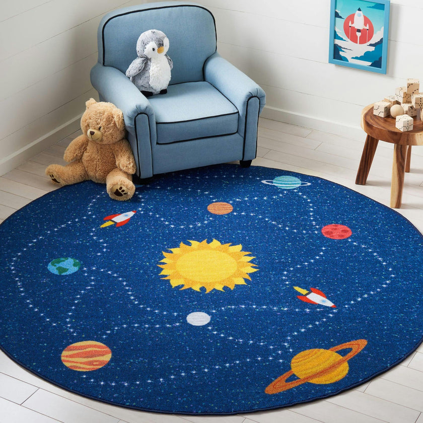 Kids Playhouse Tripp Rug, Navy
