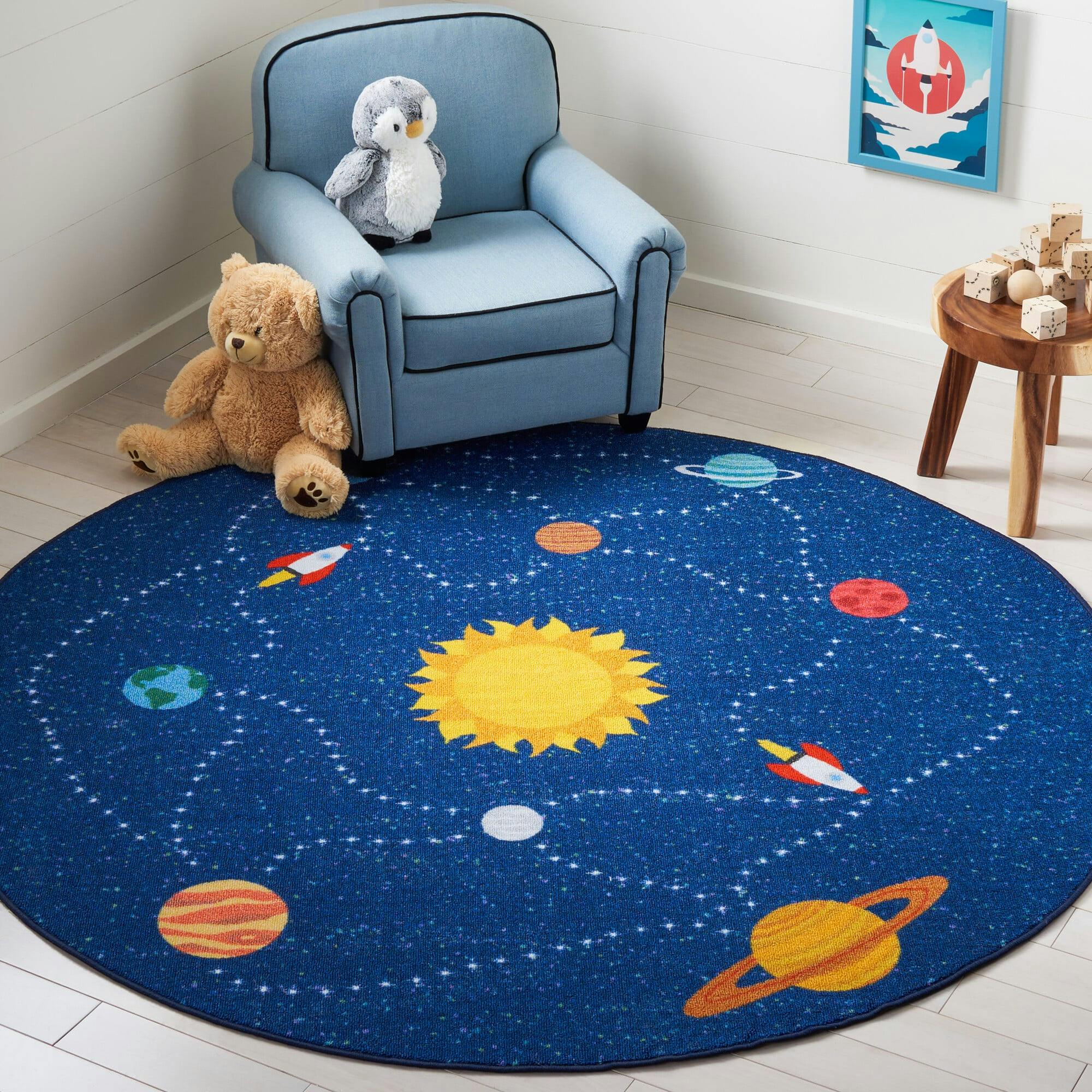 Kids Playhouse Tripp Rug, Navy