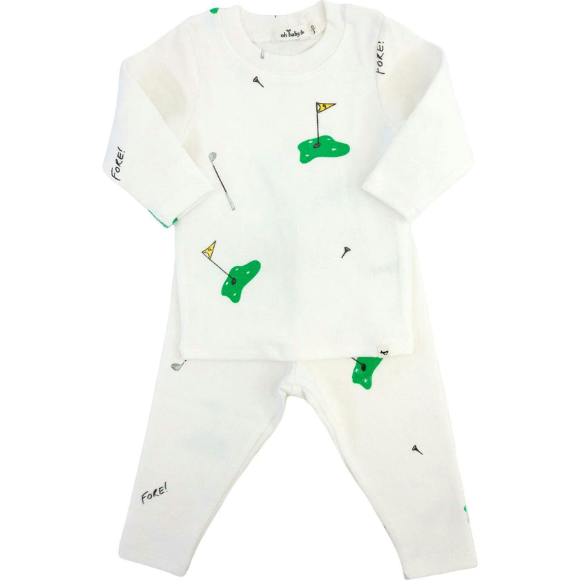Golf Print Two Piece Set