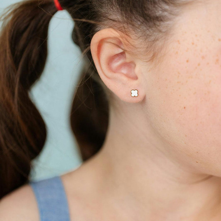 Quatrefoil Stud Earrings