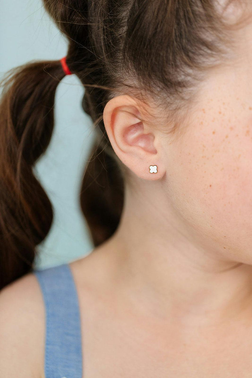 Quatrefoil Stud Earrings