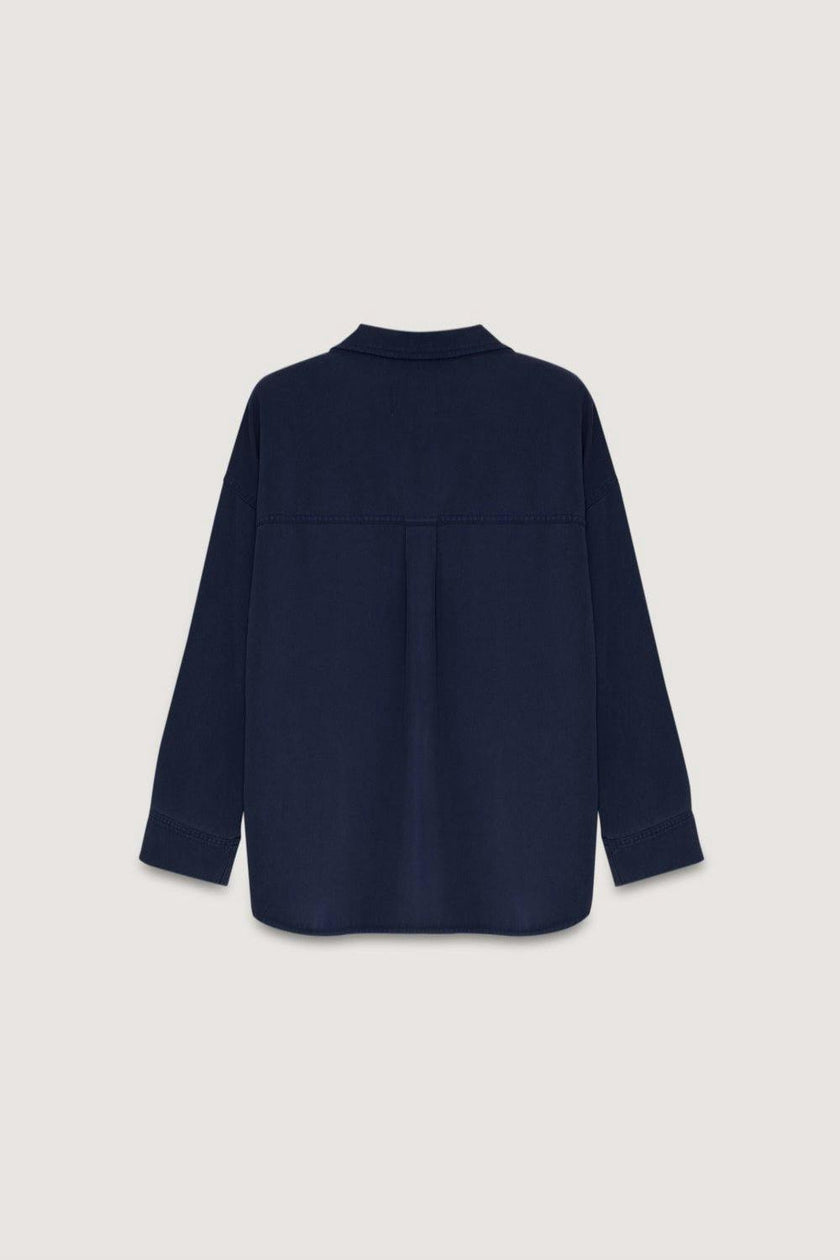 TNS Tencel Woman Shirt Infinite Navy_Sampling