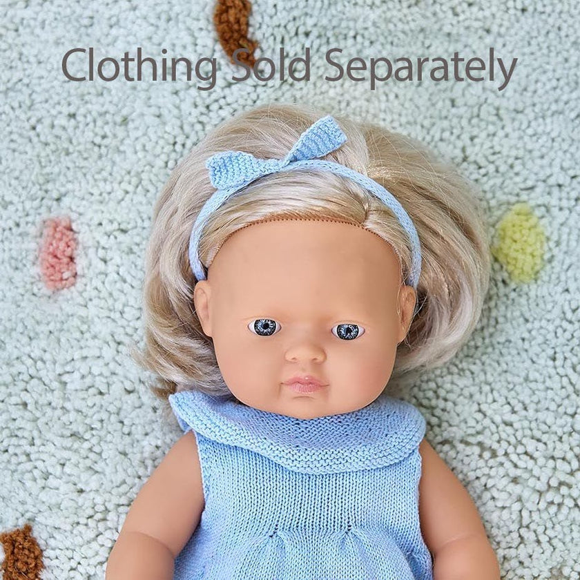 Baby Girl Doll with Blond Hair 15 inch