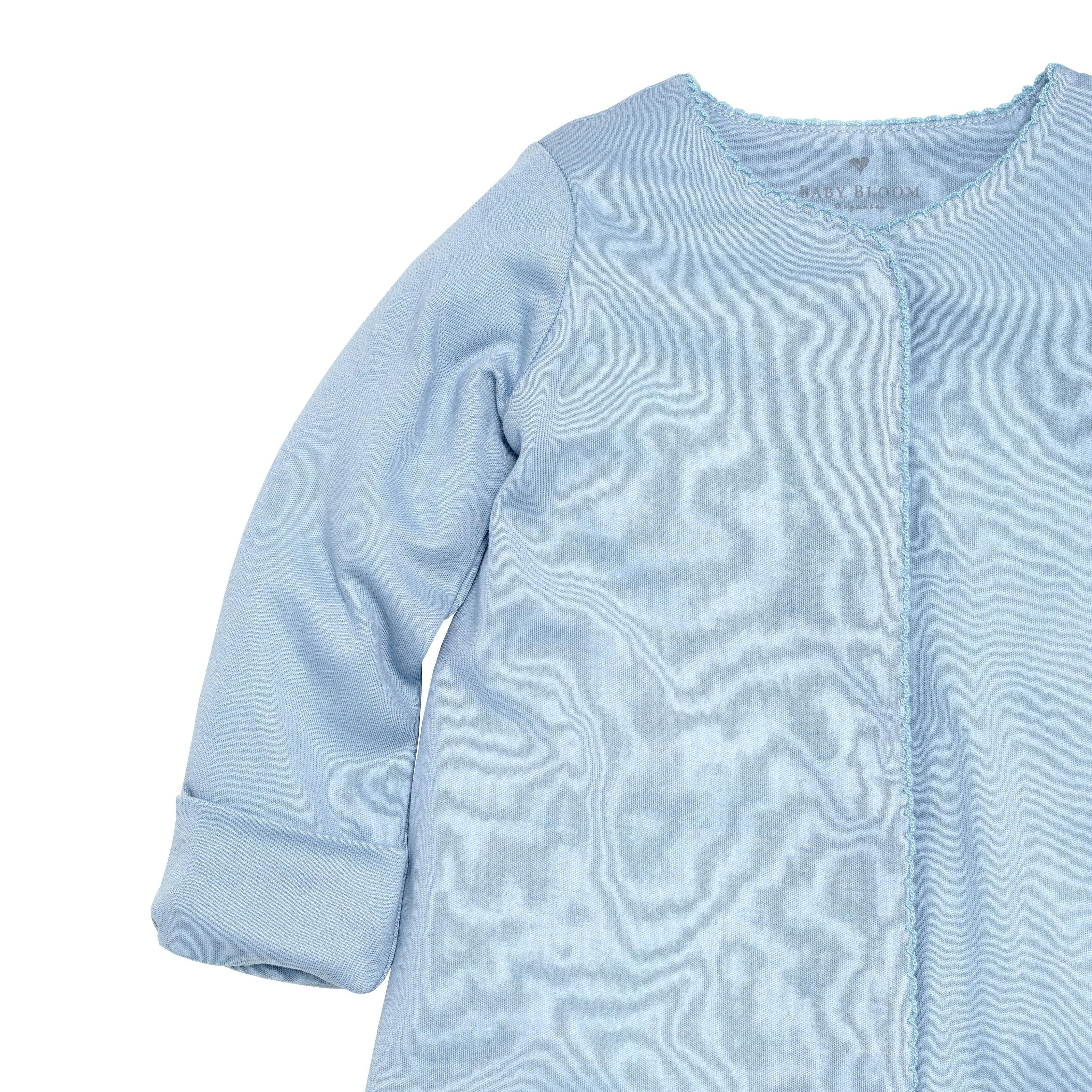 Organic Pima Baby Gown Blue