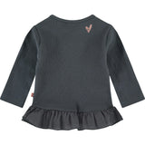 Long Sleeve Ruffled Peplum T-Shirt