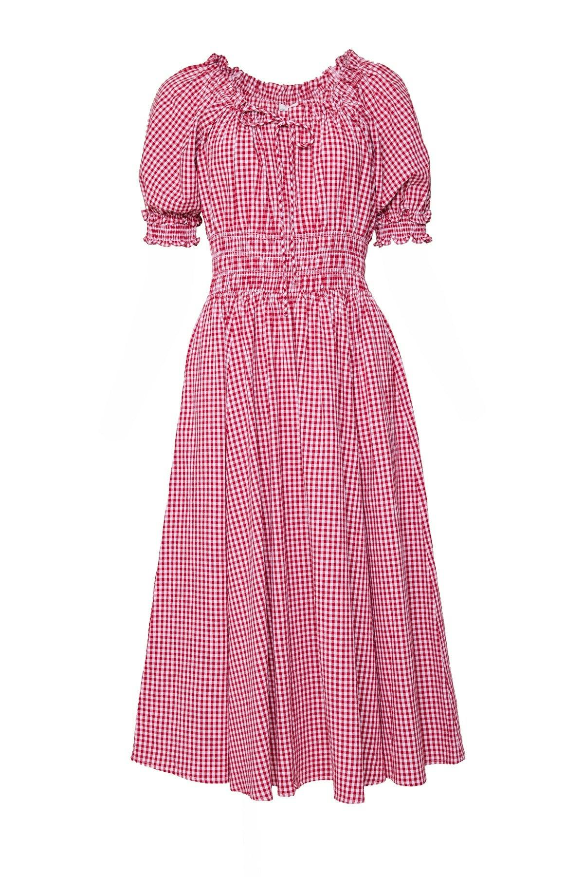 Jessie Dress in Red Gingham