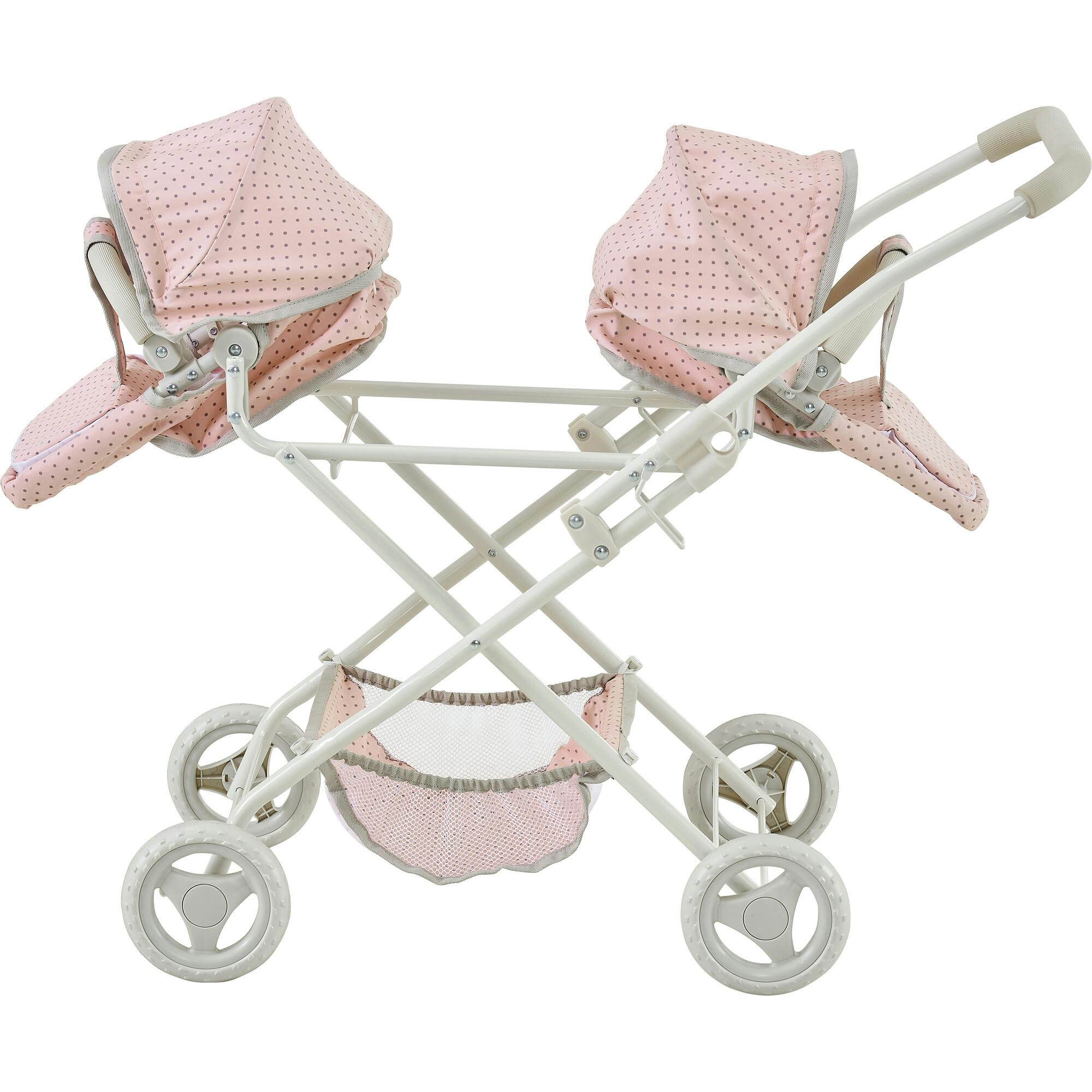 Olivia's Little World Doll Double Bassinet Stroller