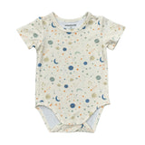 Baby Boy Short Sleeve Bodysuit in Planets