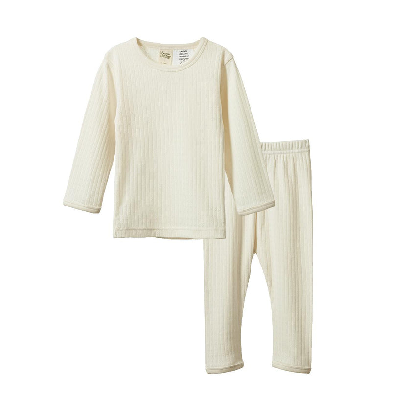 Pointelle Long Sleeve Pajamas Set