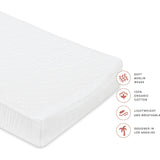 Quilted Changing Pad Cover in White