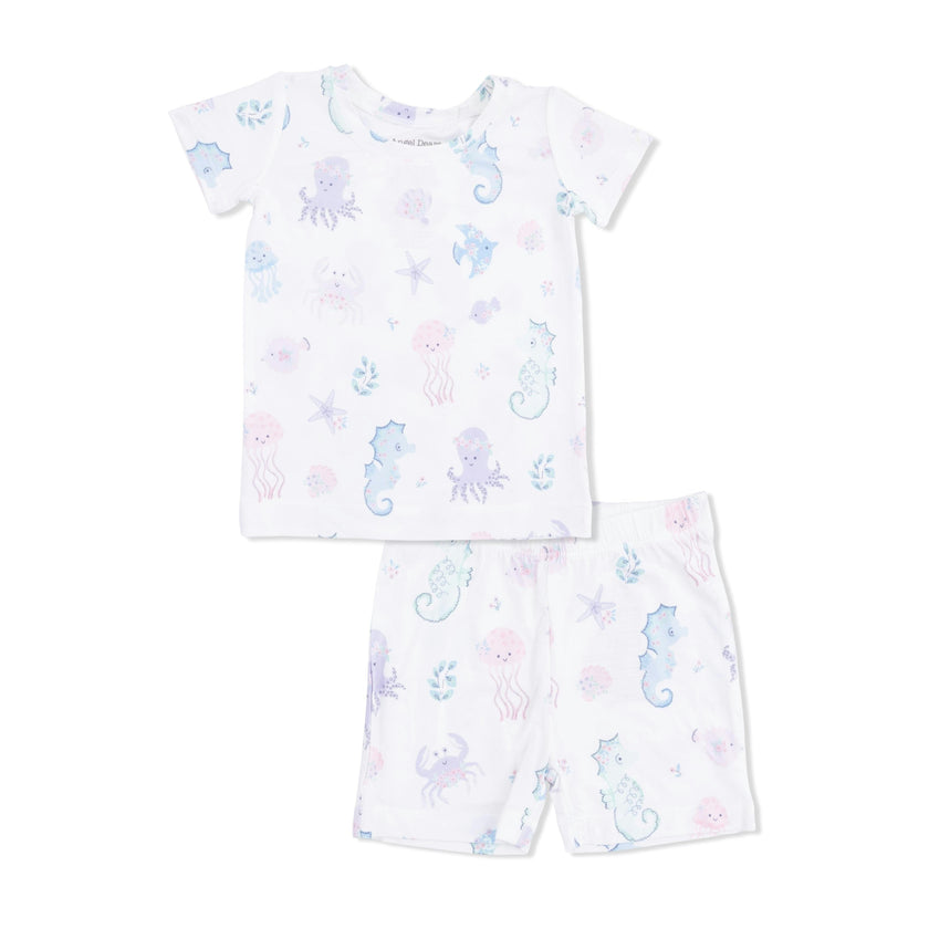 Floral Sea Creatures - Loungewear Short Set