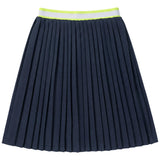 Stripe Pleated Skirt