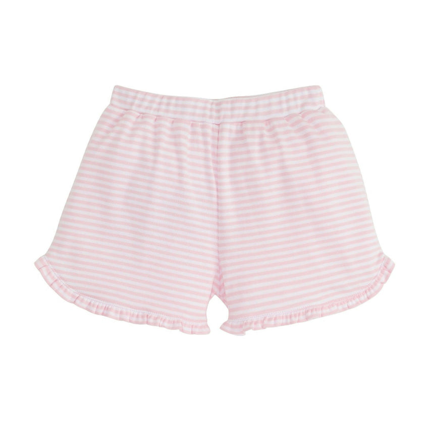 Tulip Knit Short - Light Pink Stripe