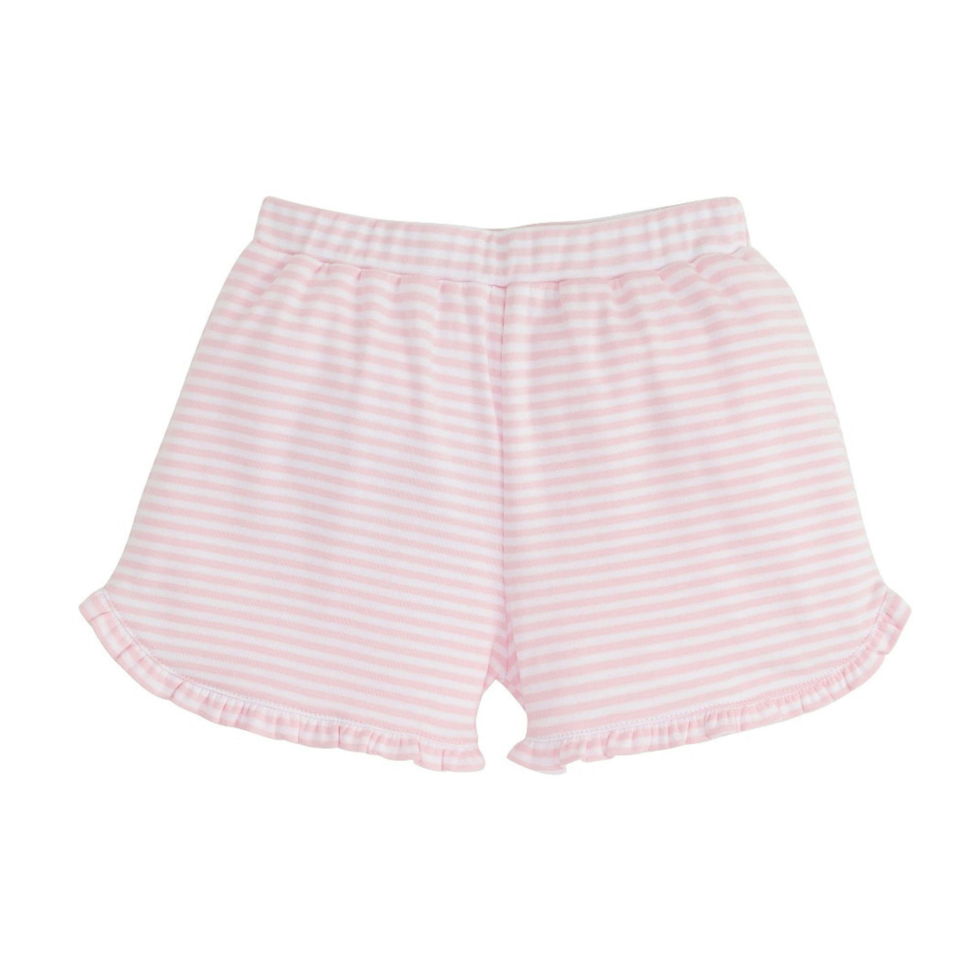 Tulip Knit Short - Light Pink Stripe