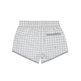 boys dove grey gingham boardie