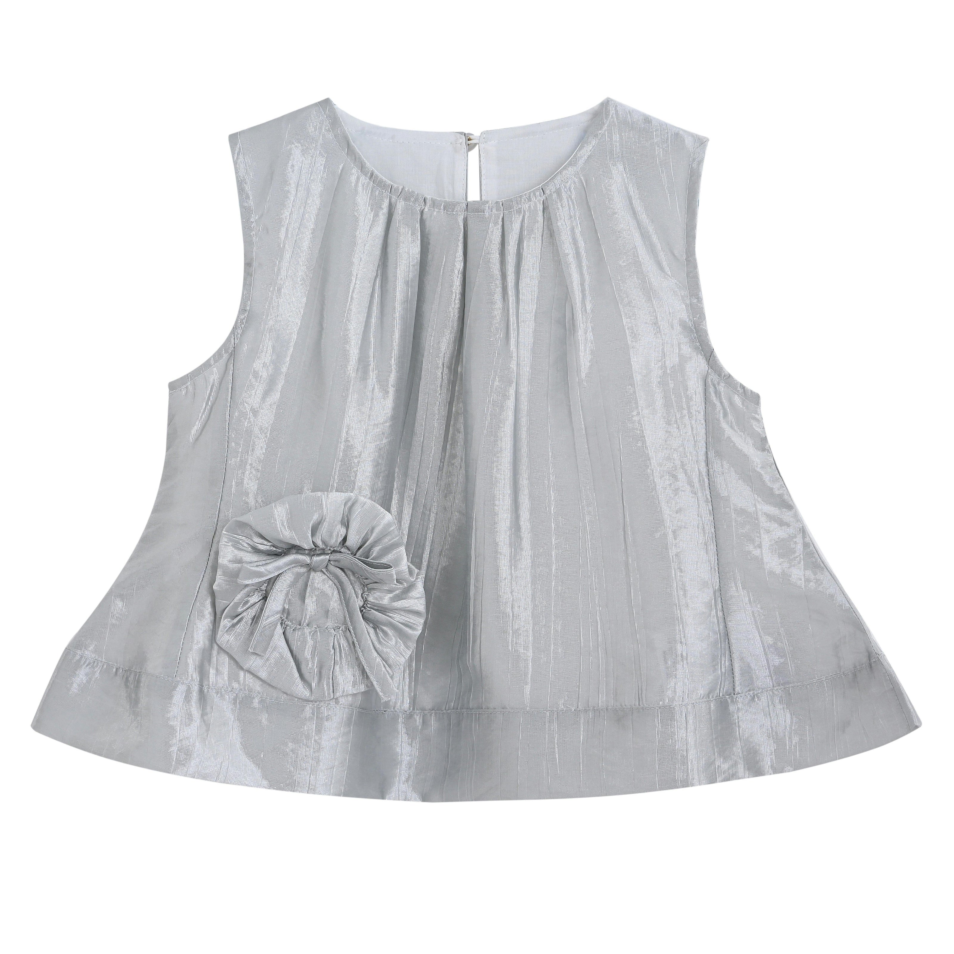 Silver Nerissa Bloom Skirt Set