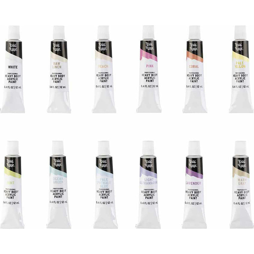 Professional Heavy Body Acrylics: Pastel - 12ct