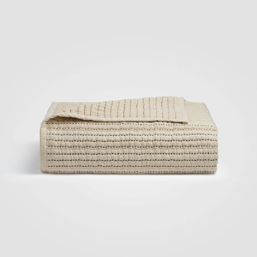 Coastal Stitch Quilted Bedspread