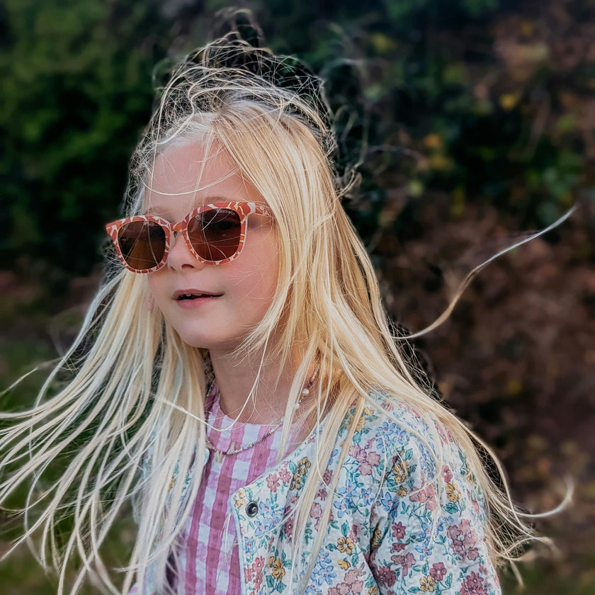 Classic Wayfarer Sustainable Sunglasses | Bio-Based · Bendable · Polarized | Child | 3-8 Y | Ivory Tortoise