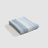 Cotton Sustainable Knit Striped | Chevron Throw Blanket - Herringbone Hues