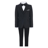 Black Classic Glitter Lapel Suit