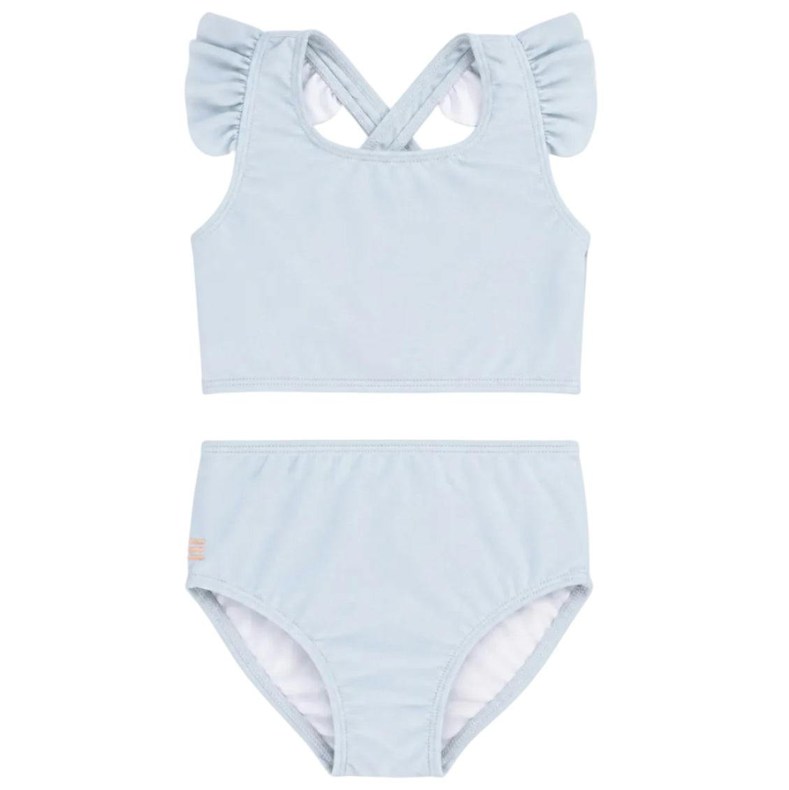 girls luna ruffle two piece swimsuit