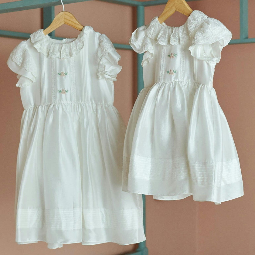 Ivory Lavinia Silk Ceremony Girl Dress