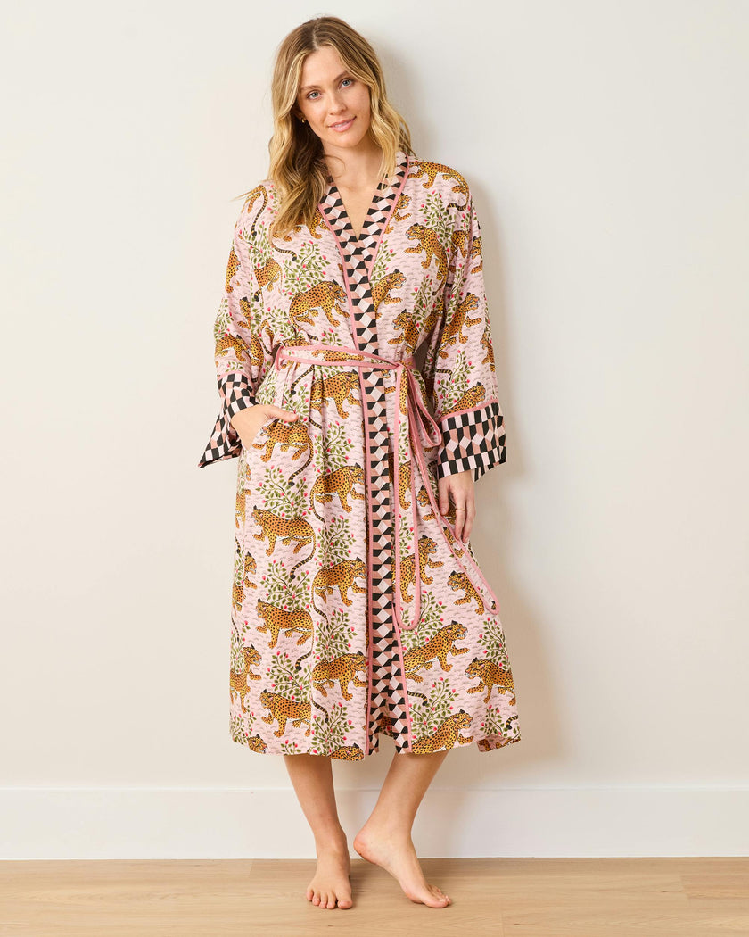 Bagheera - Eco Satin Robe - Blush