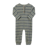 MASON Sage Ribbed Henley Romper