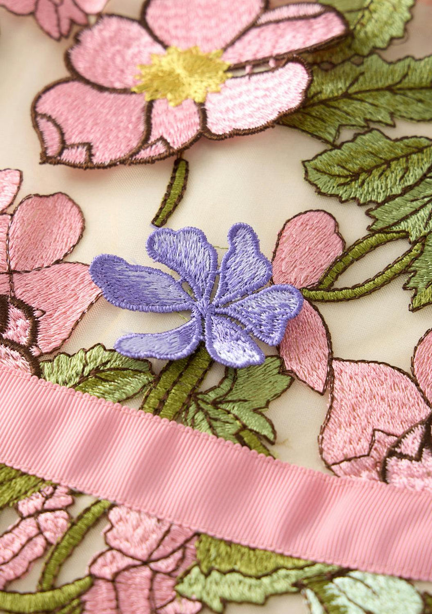 Bonnie Embroidered Mini Dress