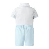 Pima Jersey Smocked Top and Short Set