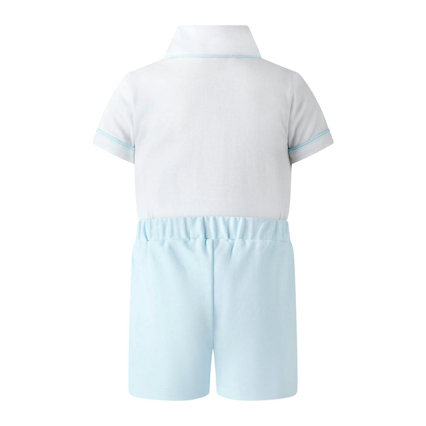 Pima Jersey Smocked Top and Short Set