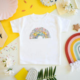 Liberty of London Childrens Rainbow Short Sleeve T-shirt, White