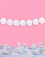Smiley Banner - iridescent foil banner